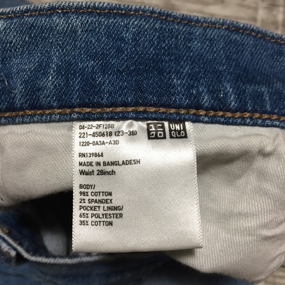 Uniqlo High Rise Flared Jeans Women’s 28 Blue (Inseam 29) Kaihara Light Wash - Picture 9 of 9